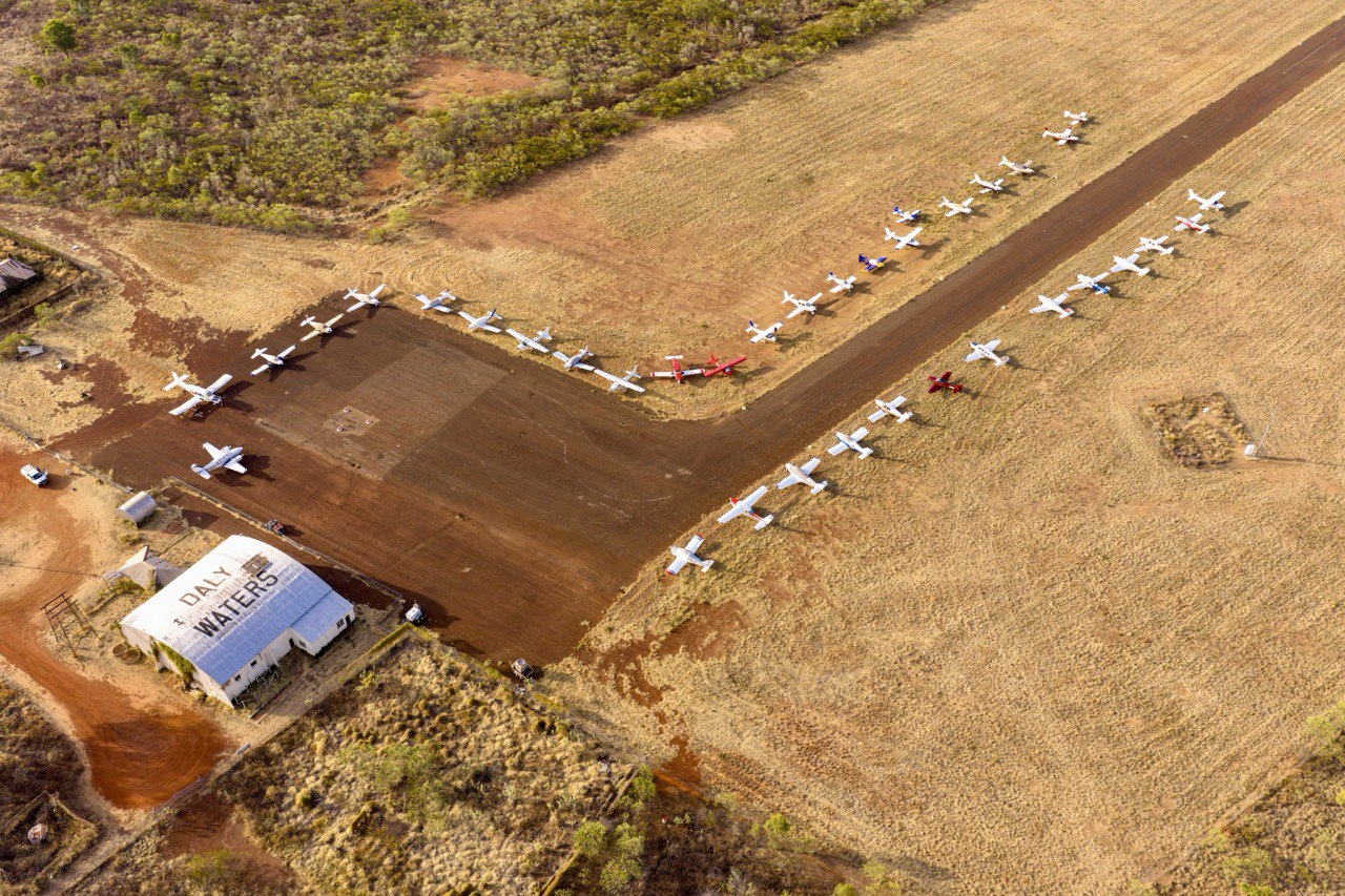 outback air race 2025 race planes at daly waters